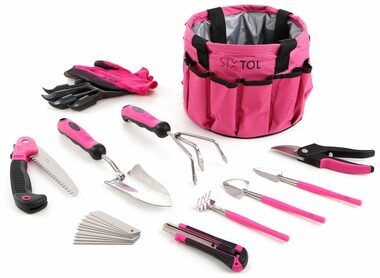 SIXTOL GARDEN PINK 10 / Sada záhradného náradia / 10 ks