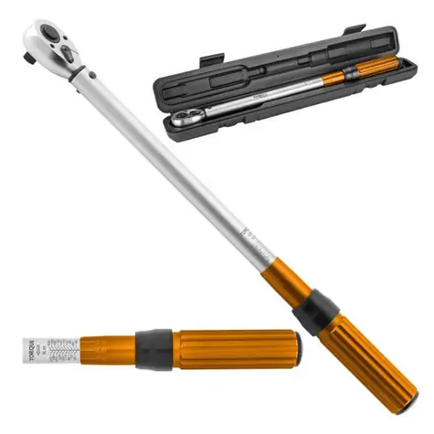 Neo Tools 08-837 / Kľúč obojsmerný momentový / 60-330 Nm / 1/2" / celokovová štruktúra / pre pravákov aj ľavákov