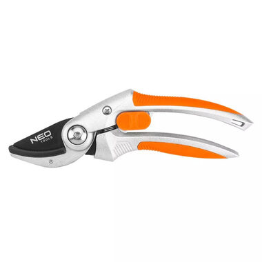 Neo Tools 15-213 / Kovadlinové záhradné nožnice / priemer rezu 20mm / dĺžka 210mm / čepeľ 43mm / ergonomická rukoväť