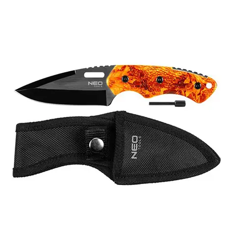Neo Tools 63-109 / survival nôž / nerezová oceľ / 20mm / 9mm / kresadlo v rukoväti