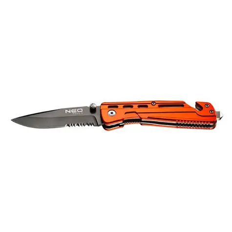 Neo Tools 63-026 / Zatvárací nôž / nerezová oceľ / 20mm / 9mm / nylonové púzdro
