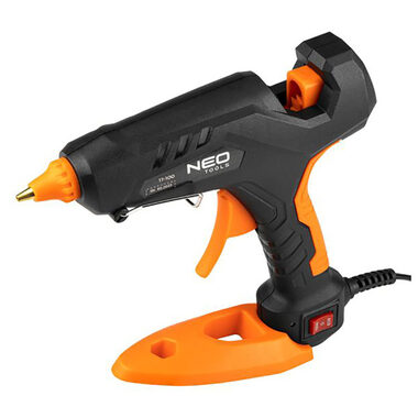 Neo Tools 17-100 / Sada taviacej pištole a 12 kusov tavných tyčiniek 11mm / 60/100W / 3 chrániče na prsty