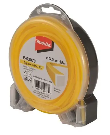 Makita E-02870 Struna nylonová hranatá 3.0mm 15m žltá