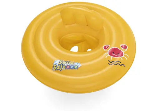 Bestway Nafukovací baby sedací kruh s opierkou - priemer 69cm