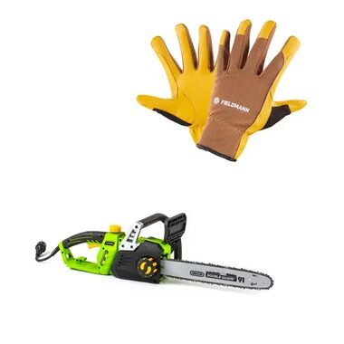Fieldmann FZP 2025-E + FZO 7011 / Elektrická reťazová píla + rukavice / 2400W / 16"/405?mm