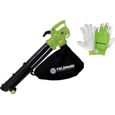Fieldmann SADA FZF 4030-E + FZO 5010 / Záhradný vysávač 3v1 + rukavice / 3000W / 10.7 m3/min / 270 km/h / 45 l