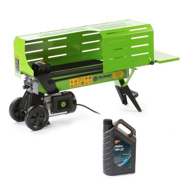 Fieldmann SADA FZLS 1004H-E + olej 4L / Štiepačka na drevo / 2000 W / IP54 / Štiepacia sila 4 t / Max. šírka 25 cm 