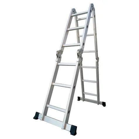 Fieldmann FZZ 4107 / Multifunkčný rebrík / 3.6 m / Štafle 1.74 m / Lešenie: 98 cm / max 150 kg