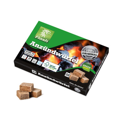 Flash Kocky na podpálenie WOOD & WAX 32ks
