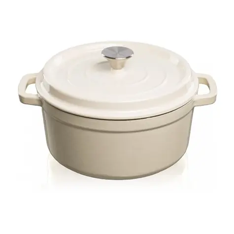 Grand feu Hrniec s vekom liatina/smalt 3,5l biely