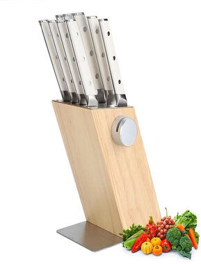 iPureHome 10-dielna sada kuchynských nožov biela so stojanom