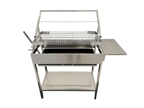 UG Grill Nerezový gril s otočným klietkovým roštom