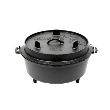 Valhal Outdoor Liatinový outdoorový hrniec (Camp Dutch oven) VH6.1L+