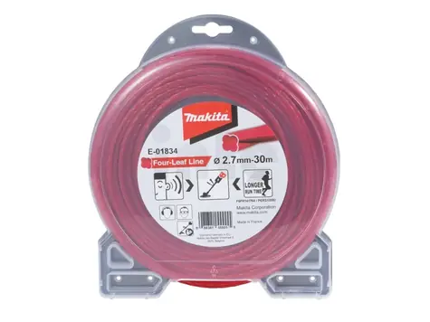 Makita E-01834 Štvorlistá nylonová struna 2.7 mm 30 červená
