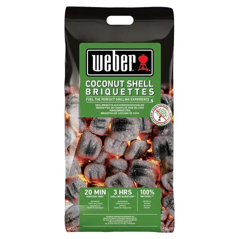 Weber 18401 / Grilovacie brikety z kokosových škrupín 4 kg