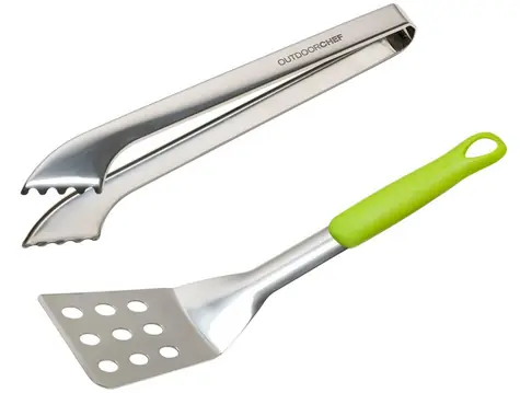 Outdoorchef 14.112.53 Sada grilovacieho náradia Starter 2ks / kliešte + obracačka