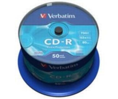 Verbatim 50ks CD- R 700MB 52x (Extra Protection) / Spindl