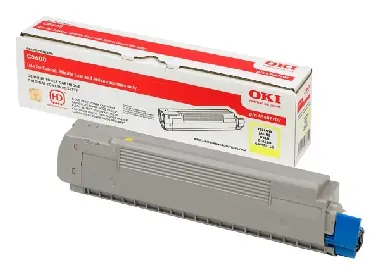 OKI originálny toner pre C8600 žltá / 6.000 strán
