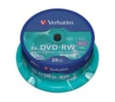 Verbatim 25ks DVD-RW 4.7GB 4x / Spindl