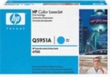 HP Q5951A originálny toner / CLJ 4700 / 10.000 strán / Modrý