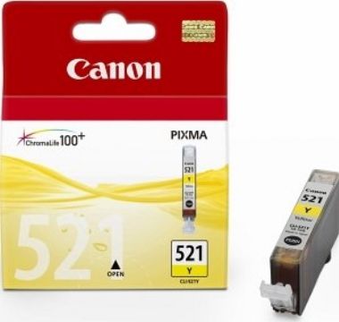 Canon CLI-521Y originálny cartridge / 9 ml / žltá