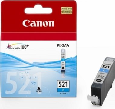 Canon CLI-521C originálny cartridge / 9 ml / modrá