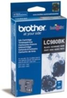 Brother LC-980BK originálny cartridge / DCP-145C, DCP-165C / 300 strán / Čierna