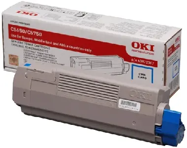OKI originálny toner pre C5650 & 5750 modrá / 2.000 strán