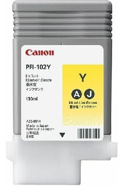 Canon PFI-102 originálna atramentová kazeta žltá / 130ml