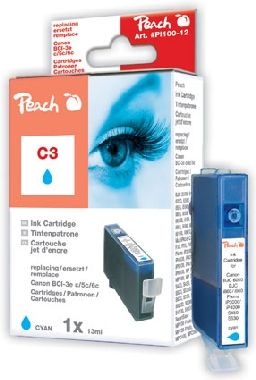 Peach BCI-3e alternatívny cartridge / 13 ml / modrá
