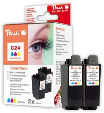 Peach BCI-24 alternatívne cartridge / TwinPack / farebná