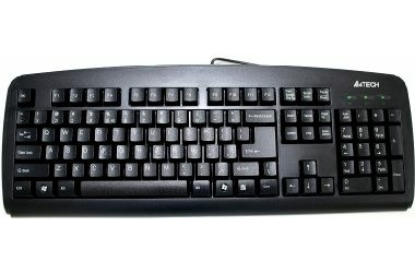 A4tech KB-720 / tenká klávesnica / USB / CZ/US / čierna