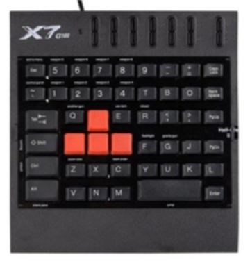 A4Tech G100 / profesionálna herná klávesnica / USB / CZ / Čierna