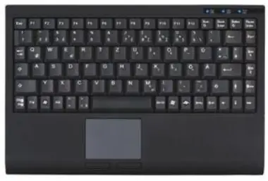 Keysonic ACK-540U+ / DE / Mini-Keyboard / Touchpad / USB / čierna