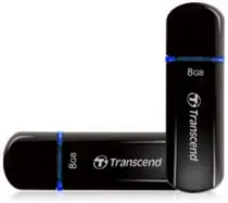 Transcend JetFlash V600 8 GB čierno-zelený / Flash Disk / USB 2.0
