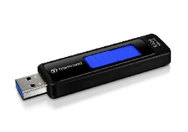 Transcend JetFlash 760 64GB čierno-modrá / Flash Disk / USB 3.2 Gen 1 - (USB-A 3.0)