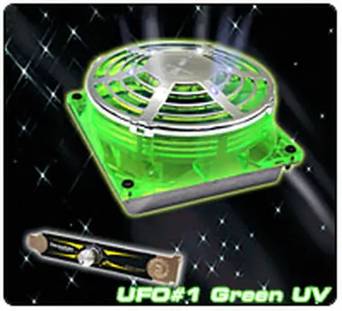 THERMALTAKE A2214 UFO FAN Green UV / Vetráčik 90x90x38mm / 1300-3600RPM