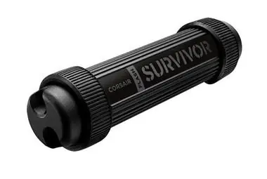 Corsair Flash Survivor Stealth 128GB čierna / FlashDisk / USB 3.2 Gen 1 - (USB-A 3.0)