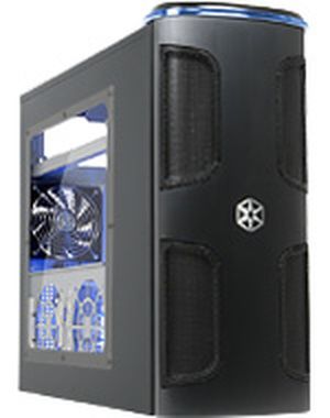 SilverStone SST-KL03B-W Kublai / PC skriňa / miditower / ATX / bez zdroja / USB 2.0 / priehľadná bočnica / čierna