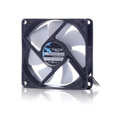 Fractal Design 80mm Silent Series R3 / ventilátor / biela / dopredaj
