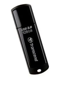 Transcend JetFlash 700 128GB čierna / Flash Disk / USB 3.2 Gen 1 - (USB-A 3.0) / dopredaj