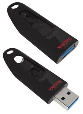 SanDisk Ultra 64 GB čierna / Flash disk / USB3.0 / 80MB/s / čierna