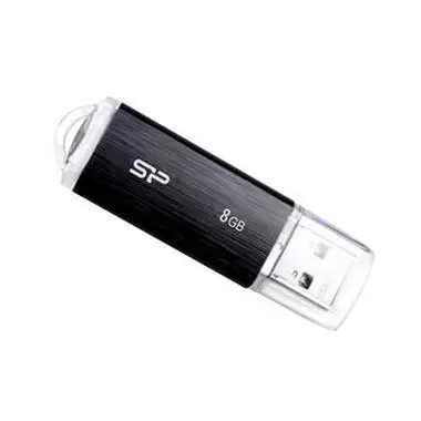 Silicon Power Ultima U02 / 8GB / Flash disk / USB 2.0 / čierny