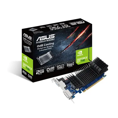 ASUS GT730-SL-2GD5-BRK / 902MHz / 2GB 5010MHz / 64bit / VGA + DVI + HDMI / 75W