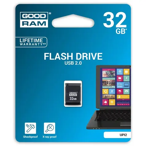 Goodram UPI2 32GB čierna / Flash disk / USB 2.0 / čítanie: 20MBs / zápis: 5MBs