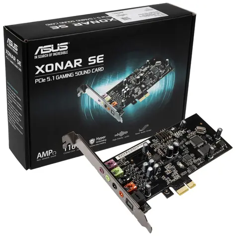ASUS XONAR SE / zvuková karta / PCI-E / 5.1 / výstup 3 x 3.5 mm jack &amp; SPDIF
