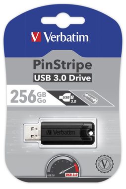 Verbatim Store 'n' Go PinStripe 256GB čierna / Flash Disk / USB 3.0