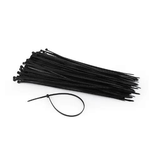 Gembird nylonové sťahovacie pásky (250 mm) 100ks čierna / 250 mm x 3.6 mm