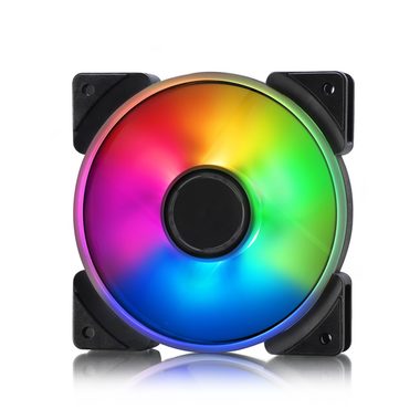 Fractal Design 120mm Prisma AL-12 ARGB PWM čierna / Univerzálny ventilátor / 32.7 dB @ 2000 RPM