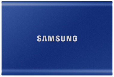 SAMSUNG T7 Externý SSD disk 1TB modrá / Externý SSD / R: 1050 MBs &amp; W: 1000MBs / USB-C / 3y